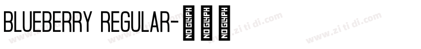 Blueberry Regular字体转换